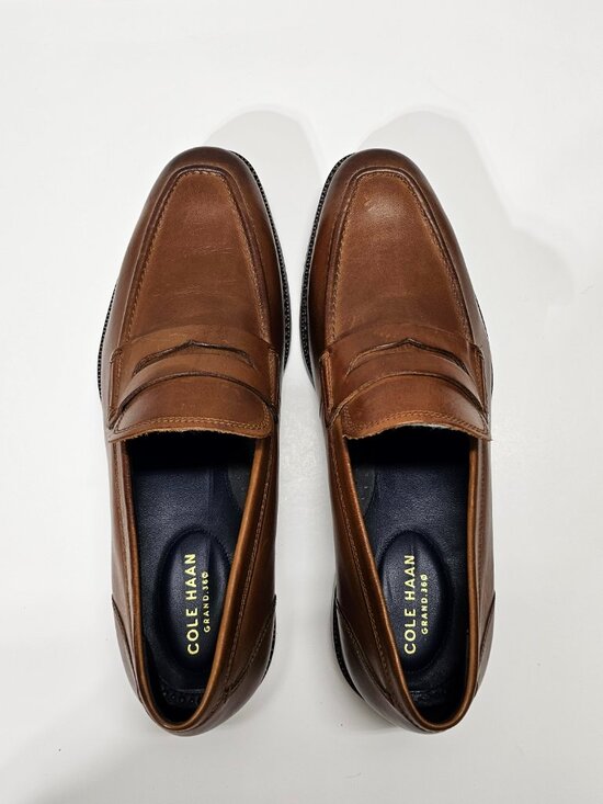 Cole Haan- Size 9M Men\'s Øriginal Grand Brown Leather Penny Loafers main image 12